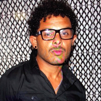 purple lighting and a croud of people